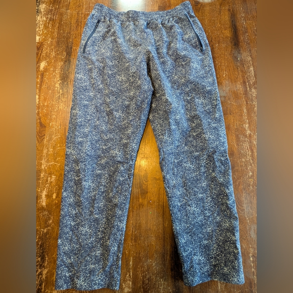 Outdoor Voices Stretch Crepe Track Pants Womens Medium Blue Activewear Casual